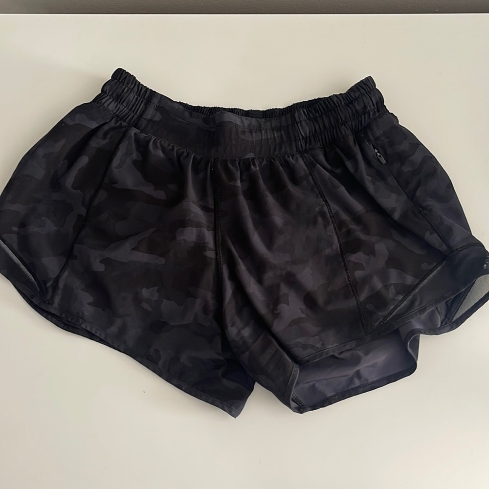 Lululemon Shorts Black Camoflague